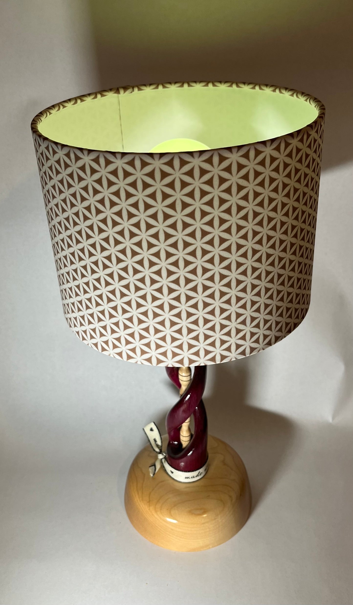 Purple Heart and Maple Desk Lamp