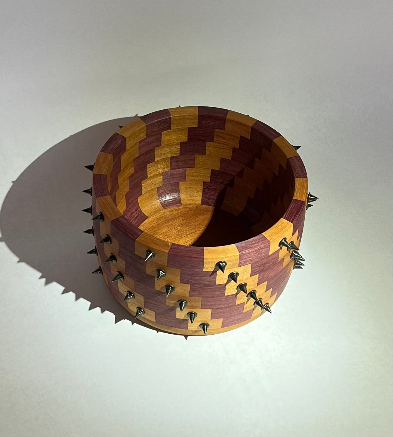 Mahogany/ Purple Heart Spiked Bowl