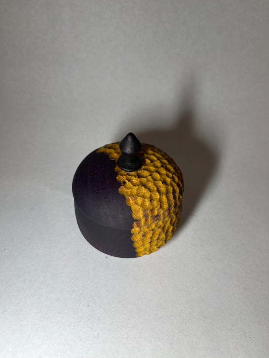 Osage orange hand turned mini box