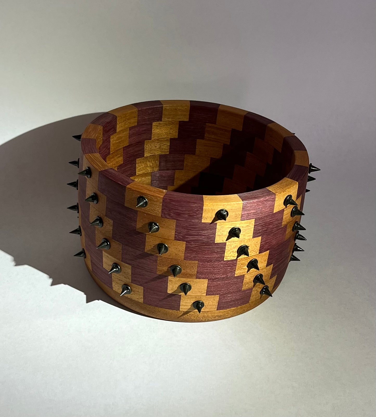 Mahogany/ Purple Heart Spiked Bowl