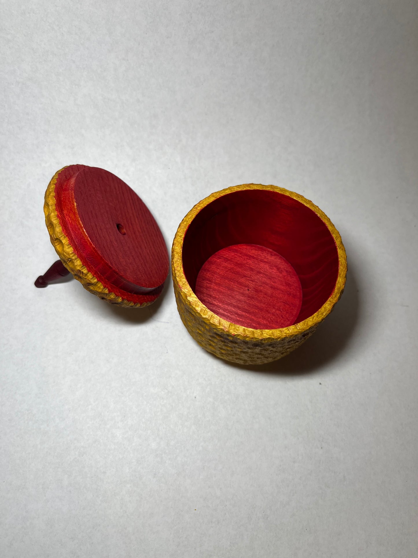 Osage orange hand turned box