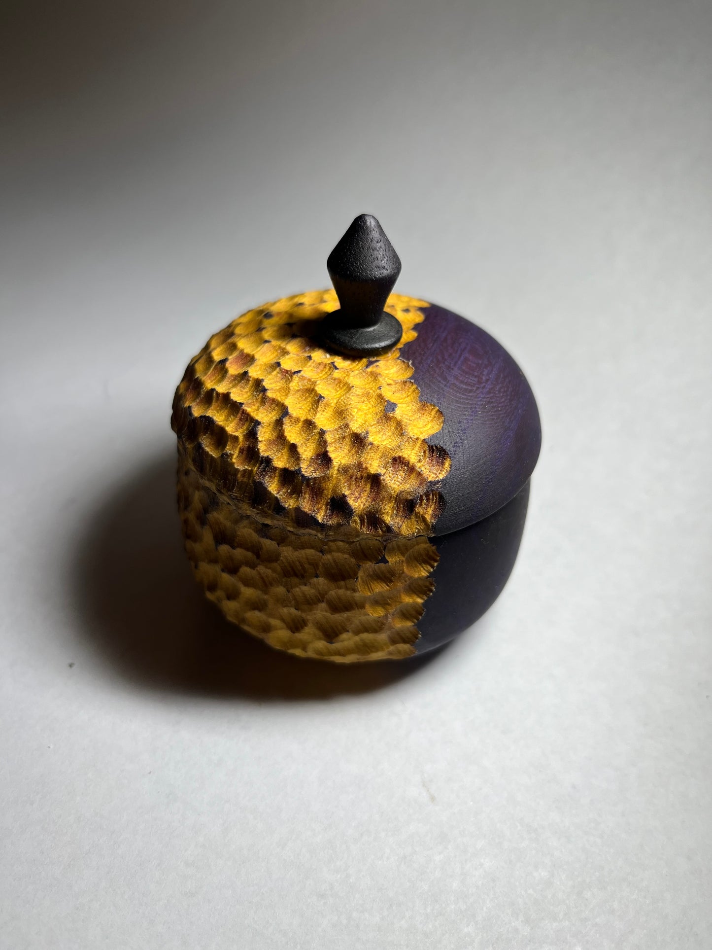 Osage orange hand turned mini box