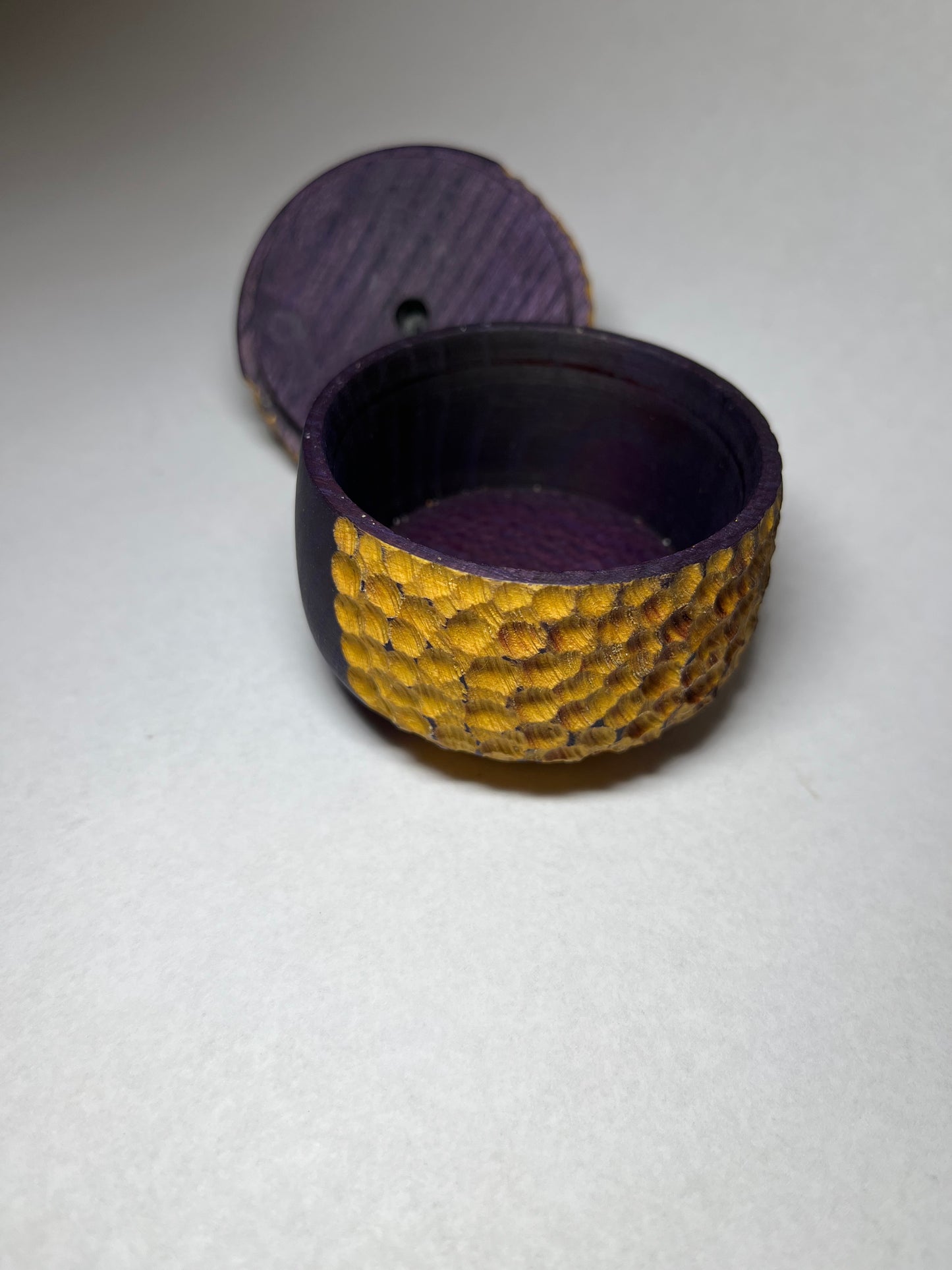 Osage orange hand turned mini box