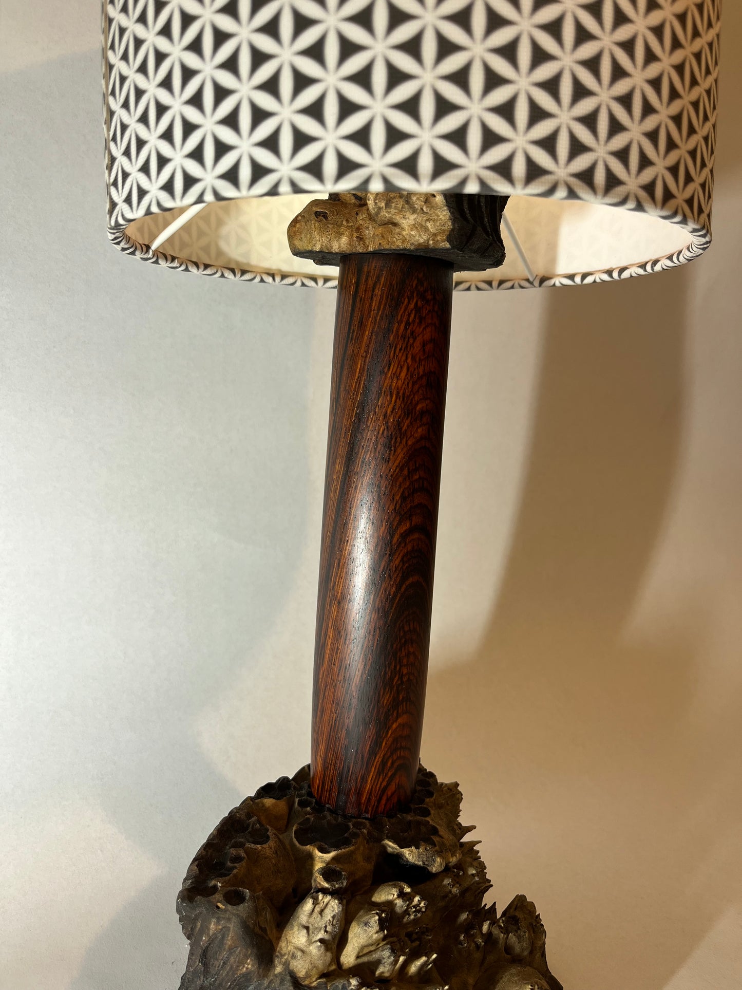 Cocobolo / Maple Burl Desk Lamp