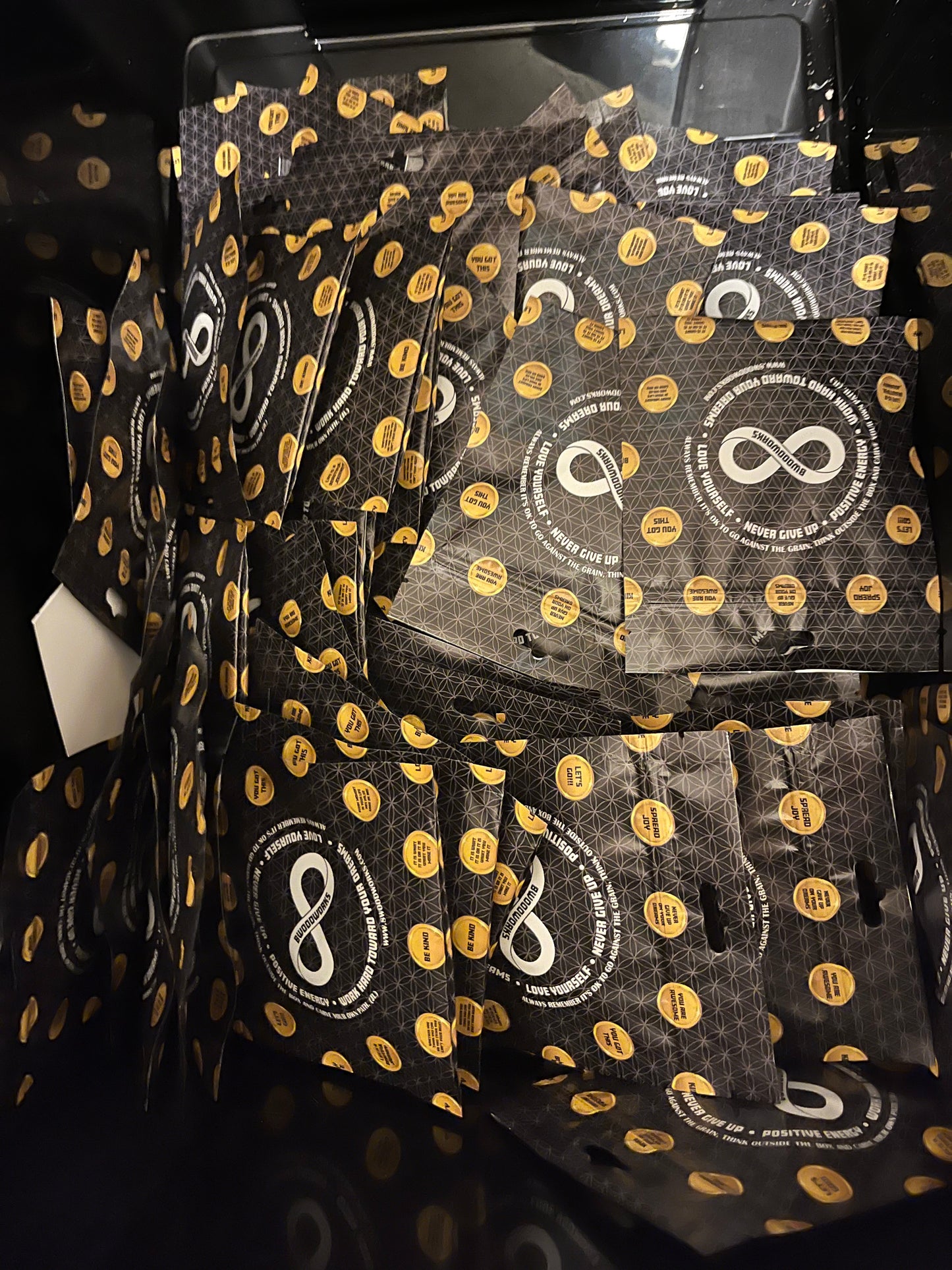 Mystery Goodie Bags (1 item per bag) items that may be included are an assortment of different handmade Fridge Magnets, Keychains or other fun wood items.