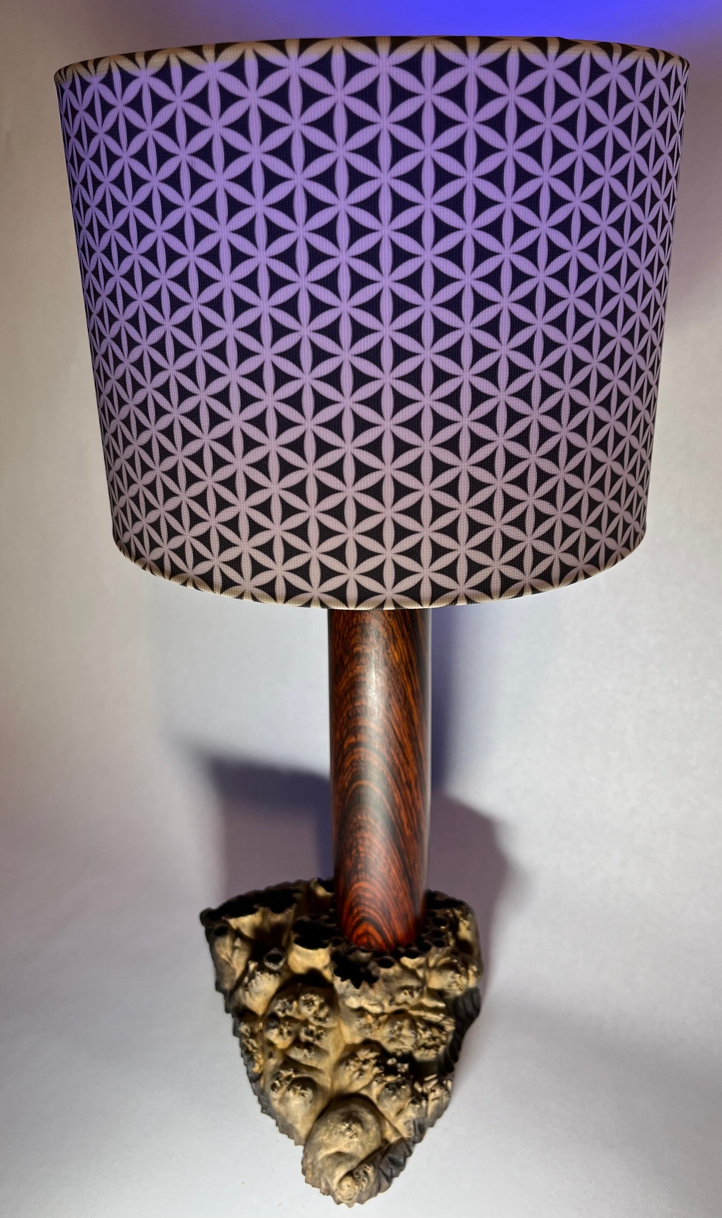 Cocobolo / Maple Burl Desk Lamp