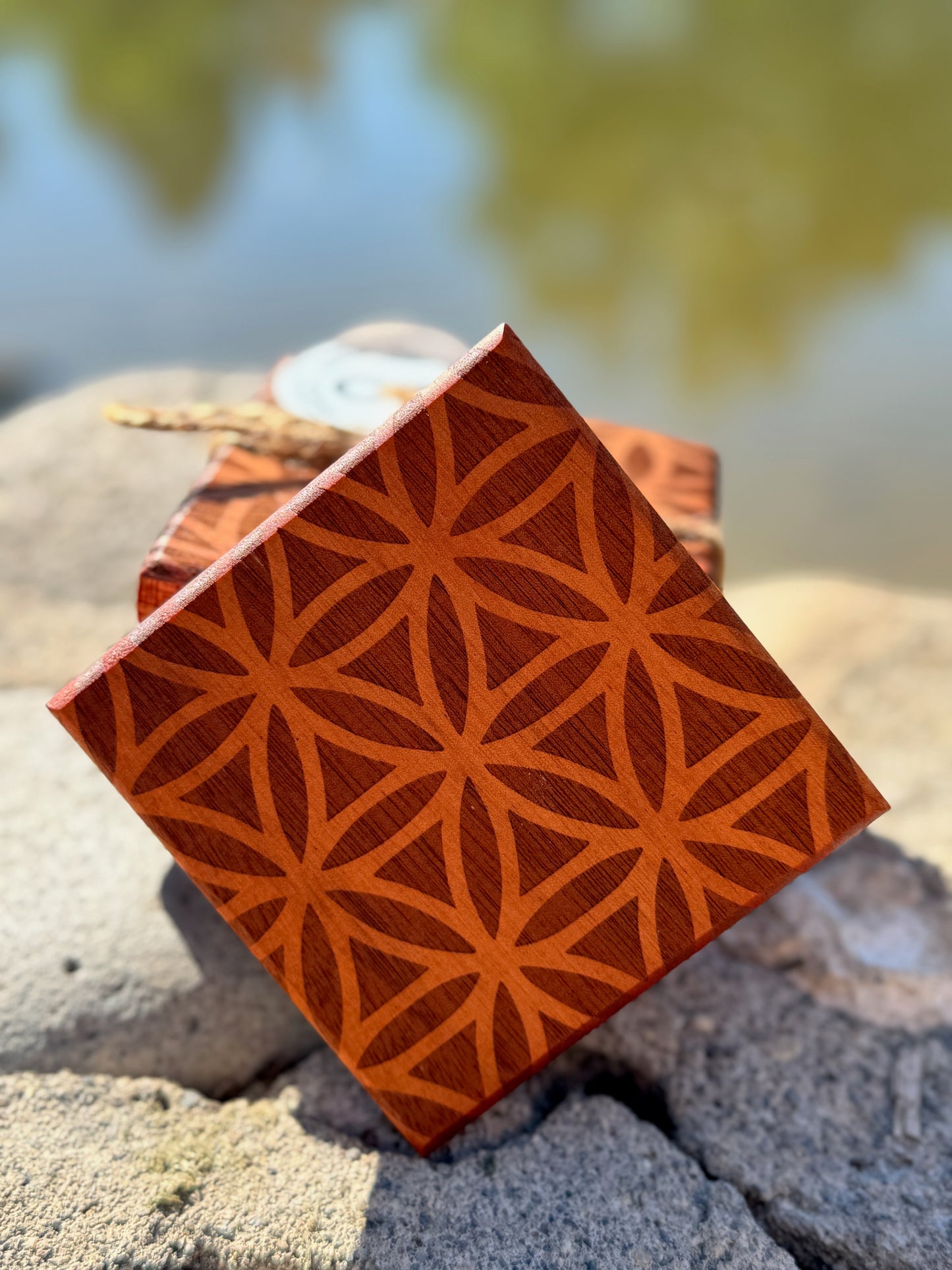 Flower of life coasters (qty4)